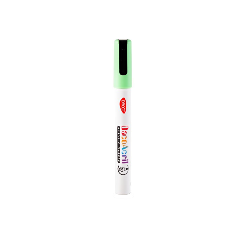 Marker acrilic Verde fluorescent, uscare rapida, DACO